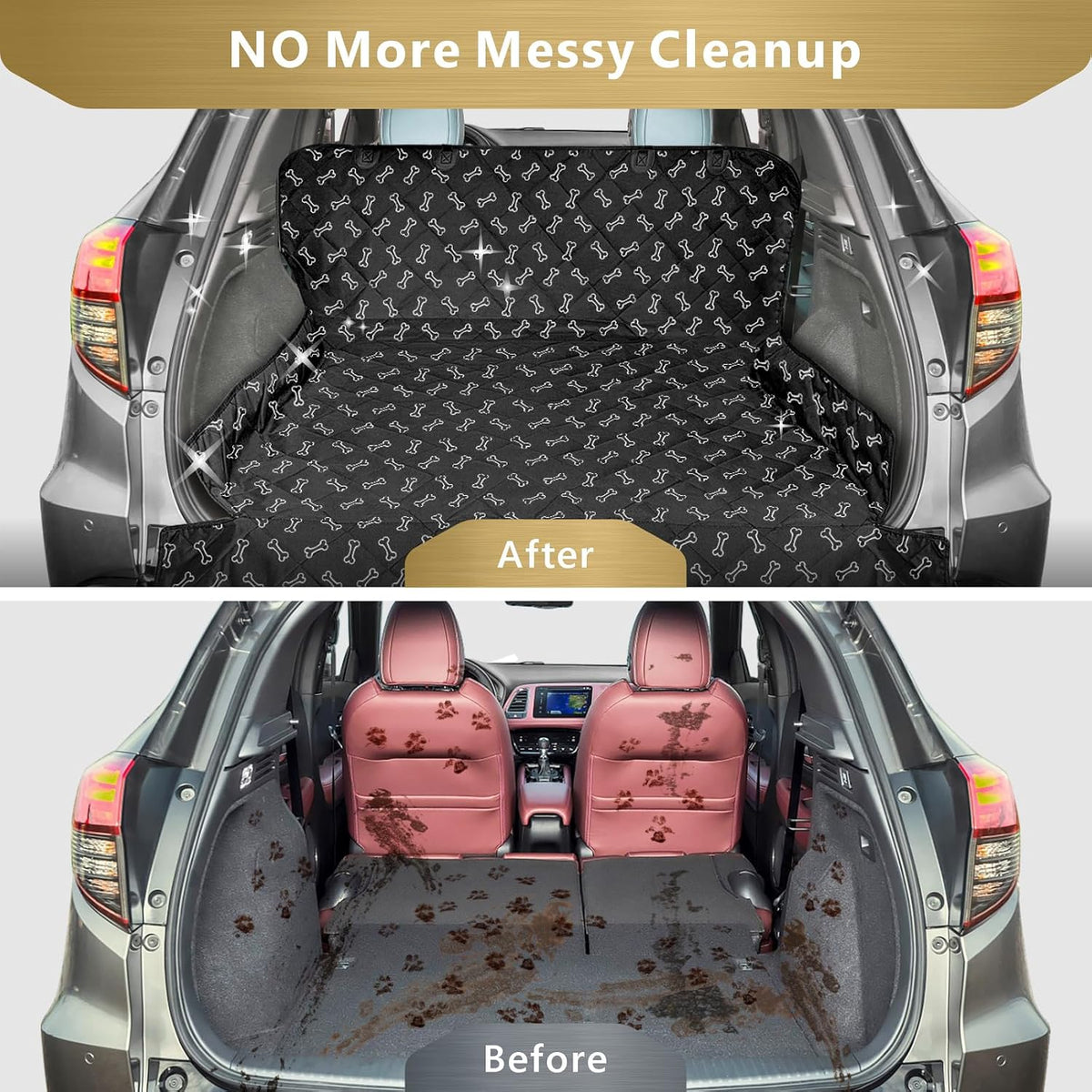 SUV Cargo Liner for Dogs - Trunk Cover for SUV with Bumper Flap Protector