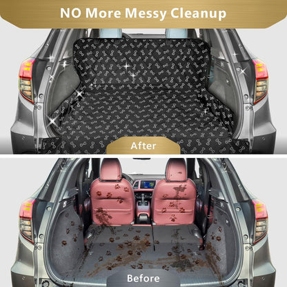 SUV Cargo Liner for Dogs - Trunk Cover for SUV with Bumper Flap Protector