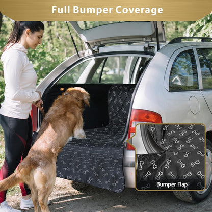 SUV Cargo Liner for Dogs - Trunk Cover for SUV with Bumper Flap Protector