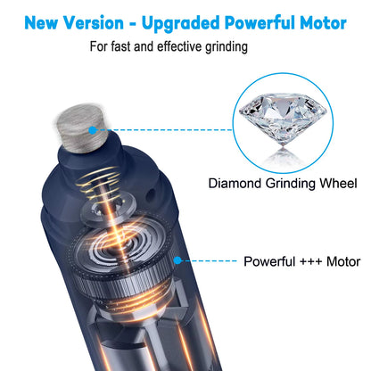 PAWSUNDAY Dog Nail Grinder with 2 LED Light 8000-10000 RPM Powerful Electric Pet Nail Trimmer for Dog Cat and Small Animal